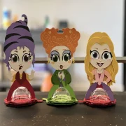 3 Witches Candy Holder SVG File, Sarah and Mary Candy Holder
