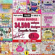 Get the Premium Super SVG Bundle - Perfect for DIY Crafts