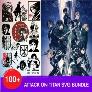 attack on titan svg Bundle