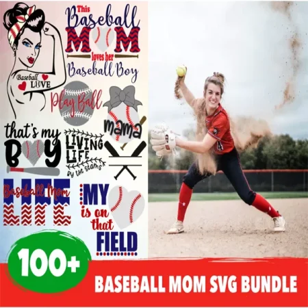 Baseball Mom SVG Bundle