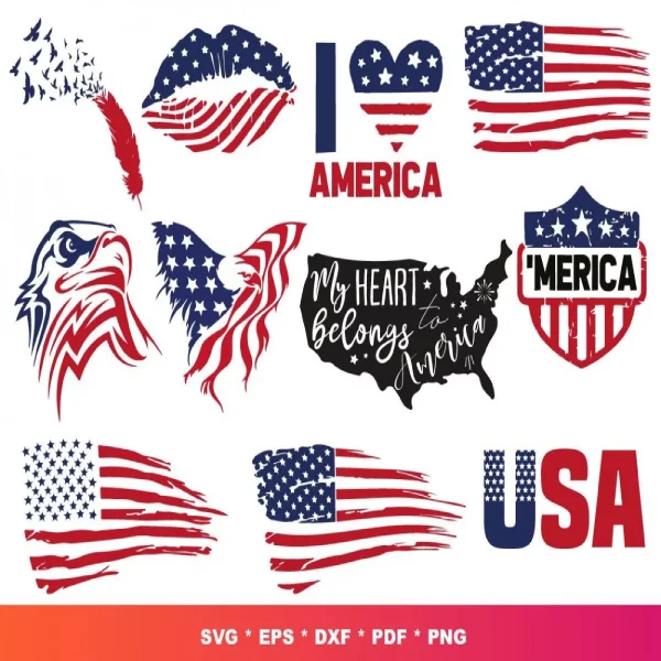 Independence Day SVG Bundle – 2000+ Designs for Cricut & More