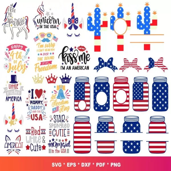 Independence Day SVG Bundle – 2000+ Designs for Cricut & More