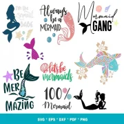 Mermaid SVG Bundle 200+