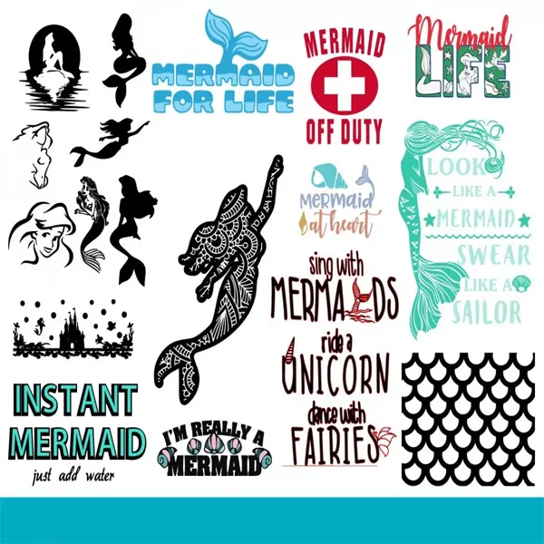 Mermaid SVG Bundle 200+