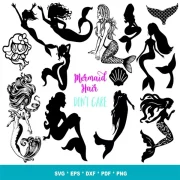 Mermaid SVG Bundle 200+