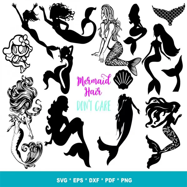 Mermaid SVG Bundle 200+