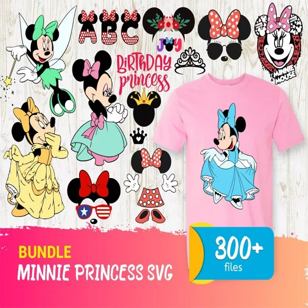 Minnie Princess SVG Bundle
