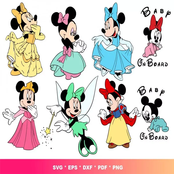 Minnie Princess SVG Bundle