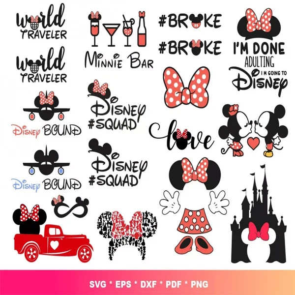 Minnie Princess SVG Bundle