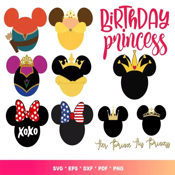 Minnie Princess SVG Bundle
