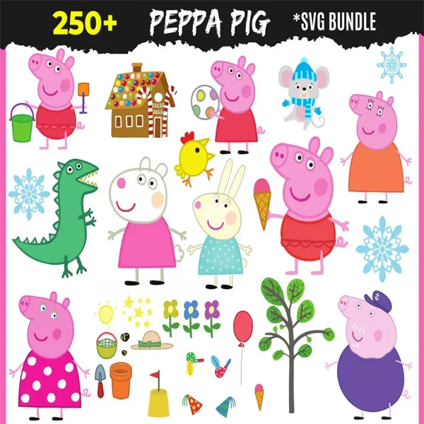 Peppa Pig SVG Bundle