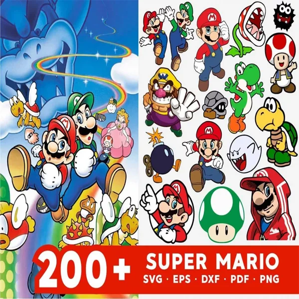 Super Mario SVG Bundle