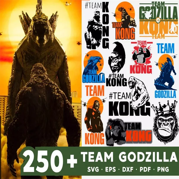 Team Godzilla SVG Bundle 250+