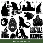 Team Godzilla SVG Bundle 250+