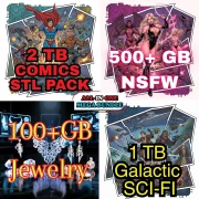 STL Files for 3D Printing – Flexi Models, Miniatures, Cosplay STL Bundle