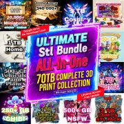 STL Files for 3D Printing – Flexi Models, Miniatures, Cosplay STL Bundle